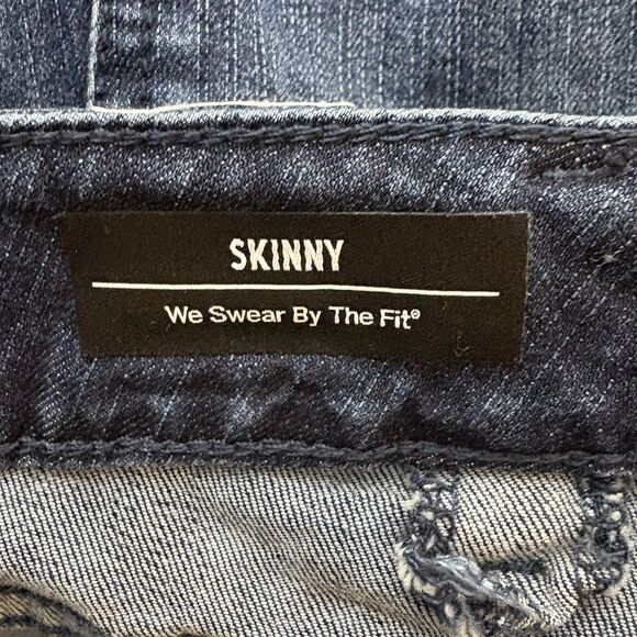 Torrid Denim Skinny Jeans Blue Cotton Dark Wash Stretch Size 24 Plus - Picture 4 of 6